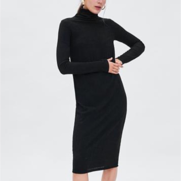 NWT Zara Turtleneck Dress - Picture 2 of 7